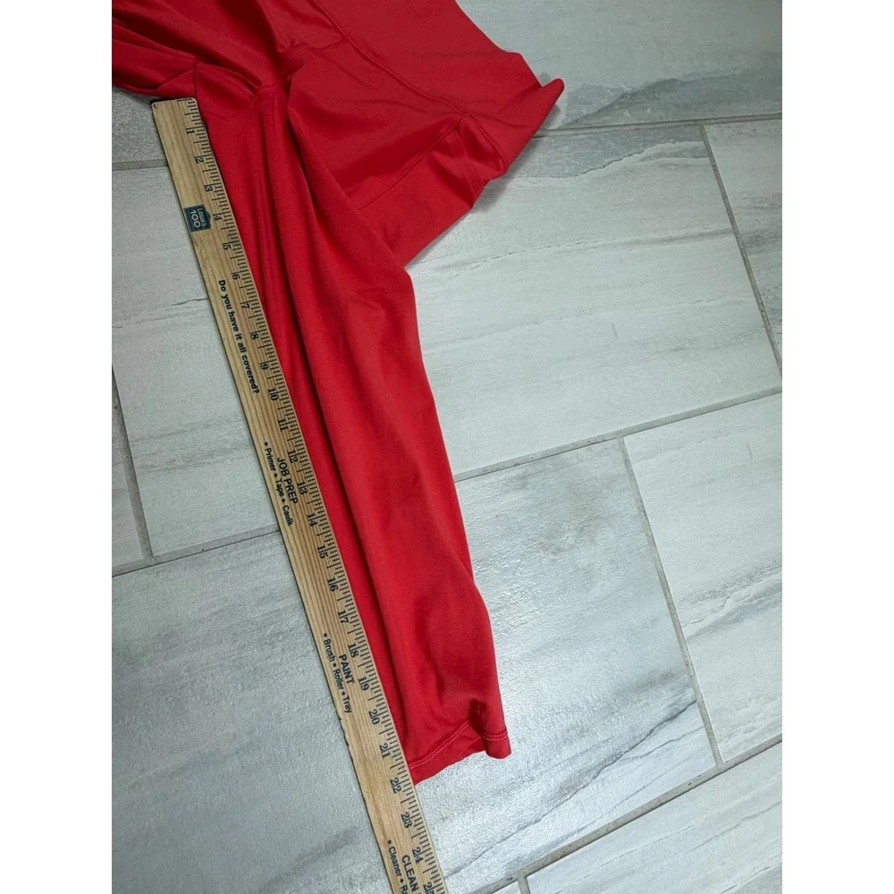 Athleta Salutation Stash Pocket II 7/8 Tight Red High Rise Leggings Medium